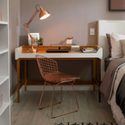 Kit 2 Cadeiras Bertoia Cobre Com Assento Cobre