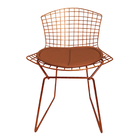 Kit 2 Cadeiras Bertoia Cobre Com Assento Cobre