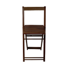 Kit 2 Cadeiras Bistrô Alta De Madeira Dobravel Robust Imbuia