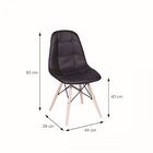 Kit 2 Cadeiras Botonê Eames  Fendi