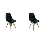 Kit 2 Cadeiras Botone Eiffel  Preto