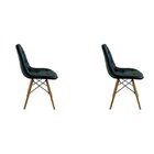 Kit 2 Cadeiras Botone Eiffel  Preto