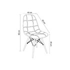 Kit 2 Cadeiras Botone Eiffel  Vermelho