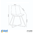 Kit 2 Cadeiras Brenda Preto - Rivatti