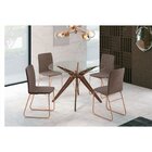 Kit 2 Cadeiras C-761  Marrom/rose