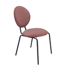 Kit 2 Cadeiras C/ Encosto Escritório Mesa Jantar Sofia - Rosa