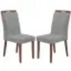 Kit 2 Cadeiras California Em Veludo Estofadas Minas Plac Cor