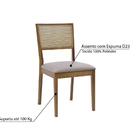 Kit 2 Cadeiras Cannes Encosto Em Tela E Assento Estofado