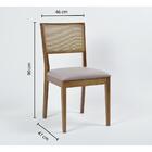 Kit 2 Cadeiras Cannes Encosto Em Tela E Assento Estofado