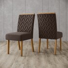 Kit 2 Cadeiras Carin Nature/marrom Expresso