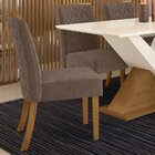 Kit 2 Cadeiras Carina Nature/marrom Amêndoa