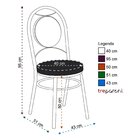 Kit 2 Cadeiras Cc10 A107 Debrum Cromado/vermelho