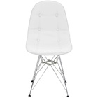 Kit 2 Cadeiras Charles Eames Botonê Eiffel Base Metal Cromado