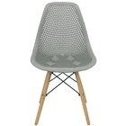 Kit 2 Cadeiras Charles Eames Colmeia Eiffel Base Madeira - Ci