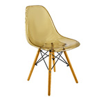 Kit 2 Cadeiras Charles Eames Cristal Eiffel Wood Designer Tra