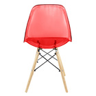 Kit 2 Cadeiras Charles Eames Cristal Eiffel Wood Designer Ver