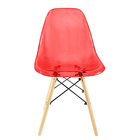 Kit 2 Cadeiras Charles Eames Cristal Eiffel Wood Designer Ver
