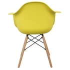 Kit 2 Cadeiras Charles Eames Eiffel Design Wood Com Braço Ama