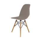Kit 2 Cadeiras Charles Eames Eiffel Nude Base Madeira