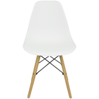 Kit 2 Cadeiras Charles Eames Eiffel Wood Design - Branca