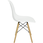 Kit 2 Cadeiras Charles Eames Eiffel Wood Design - Branca
