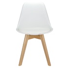 Kit 2 Cadeiras Charles Eames Leda Luisa Saarinen Design Wood