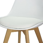 Kit 2 Cadeiras Charles Eames Leda Luisa Saarinen Design Wood