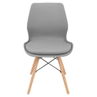 Kit 2 Cadeiras Charles Eames Rubi Sili Eiffel - Cinza