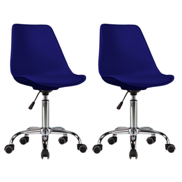 Kit 2 Cadeiras Chicago Com Estrutura Em Polipropileno E Base