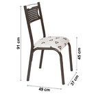 Kit 2 Cadeiras Ciplafe Poeme Revestimento Courino