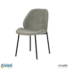 Kit 2 Cadeiras Clara Tecido Cinza - Rivatti