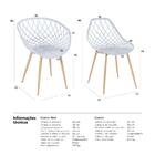 Kit - 2 Cadeiras Clarice Nest Com Braços + 2 Cadeiras Cleo -