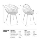 Kit 2 Cadeiras Clarice Nest Sidera Com Braços Laranja Telha T