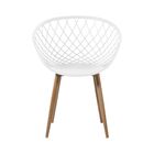 Kit 2 Cadeiras Clarice Nest Wood Com Apoio De Braço - Branco