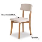 Kit 2 Cadeiras Clean Com Assento E Encosto Estofados Casatema