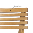 Kit 2 Cadeiras Clean Encosto Ripado E Assento Estofado - Bege