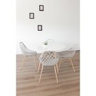 Kit 2 Cadeiras Cloe Base Aço  Nude