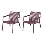 Kit 2 Cadeiras Com Braço Empilhável Lounge Cozumel Inmetro Fr