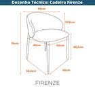 Kit 2 Cadeiras Com Braço Firenze Fratini Revestida Pu Caramel