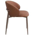 Kit 2 Cadeiras Com Braço Firenze Fratini Revestida Pu Caramel