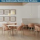 Kit 2 Cadeiras Com Braço Firenze Fratini Revestida Pu Caramel