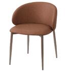 Kit 2 Cadeiras Com Braço Firenze Fratini Revestida Pu Caramel