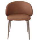 Kit 2 Cadeiras Com Braço Firenze Fratini Revestida Pu Caramel