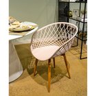 Kit 2 Cadeiras Com Braços Polipropileno Clarice  Nude