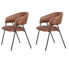 Kit 2 Cadeiras Com Braços Toulouse Júlia Mara Fratini Poliure