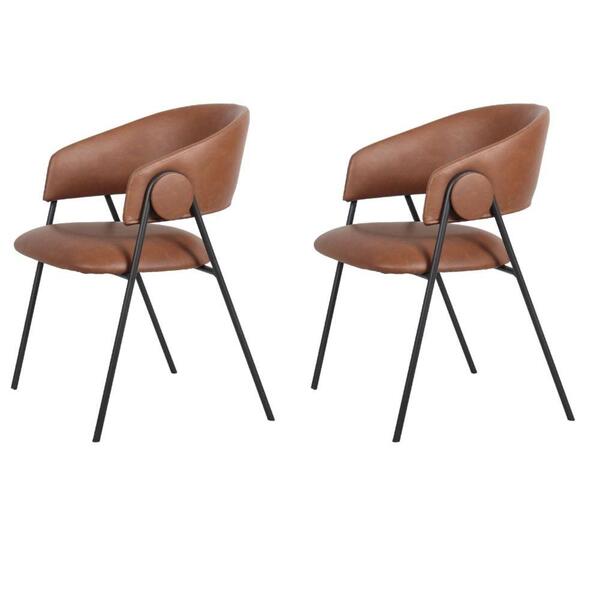 Kit 2 Cadeiras Com Braços Toulouse Júlia Mara Fratini Poliure