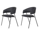 Kit 2 Cadeiras Com Braços Toulouse Júlia Mara Fratini Poliure