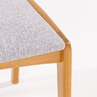 Kit 2 Cadeiras Com Encosto Assento Estofado Argos Verniz Mel/