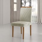 Kit 2 Cadeiras Com Puxador 05  Bege/mel