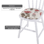 Kit 2 Cadeiras Country c/ Estofado D16 - Acabamento PU - Made